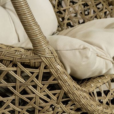 Moderner Design-Stil AJUNION Patio-Schaukeln WickerRattan Hängestuhl für Außenmöbel