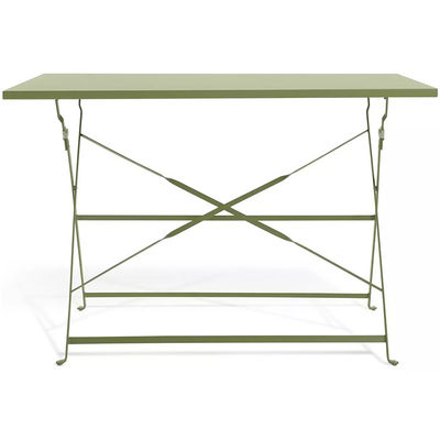 AJUNION 4 Sitzplätze Klappmetall Terrasse Set Stahl Garten Set Klapptisch und Stuhl Outdoor Bistro Set