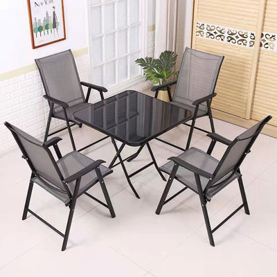 Außencafé Garten Balkon Terrasse Strand Metall Eisen Klappstuhl mit Postverpackung