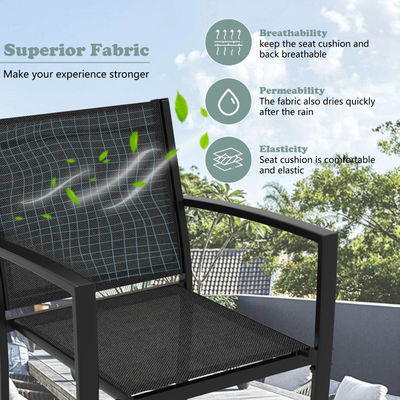 Produktgewicht 50,66 lb. Modernes Gartenmöbelstück aus Stahl für Outdoor-Unterhaltung