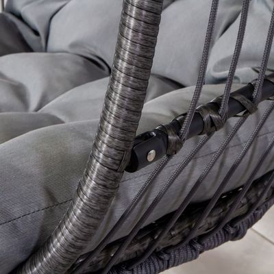 Stahlrahmen W100xL95xH200cm Patio Garten Schaukel-Hängestuhl für die Erholung im Freien