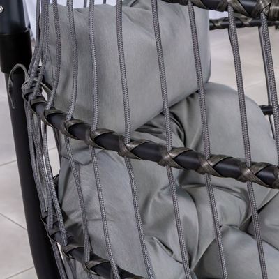 Stahlrahmen W100xL95xH200cm Patio Garten Schaukel-Hängestuhl für die Erholung im Freien