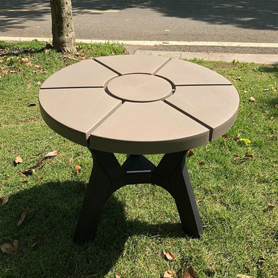 Holztisch und -stuhl aus Kunststoff für Nordische Außenpatio Garten Balkon Cafe Restaurant