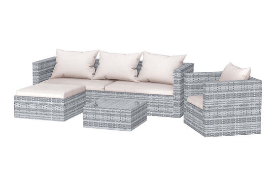 Postverpackung Y AJUNION Wicker Rattan Gartensofa Set Außenmöbel