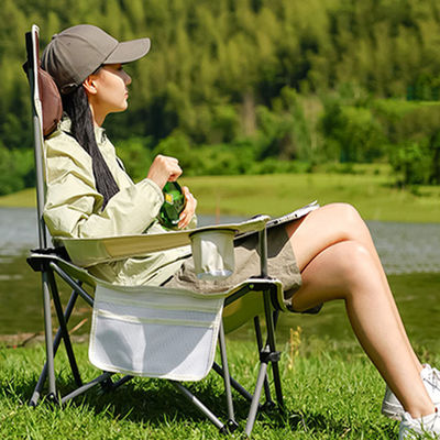 Outdoor Camping Portable Folding Beach Chair mit Armlehne und abnehmbaren Armlehnen