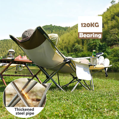 Outdoor Camping Portable Folding Beach Chair mit Armlehne und abnehmbaren Armlehnen