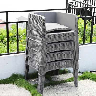 Plastikstockstapelbare Armstuhl für Outdoor-Restaurant-Café in Villa Patio Garden