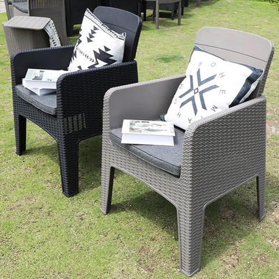 Plastikstockstapelbare Armstuhl für Outdoor-Restaurant-Café in Villa Patio Garden