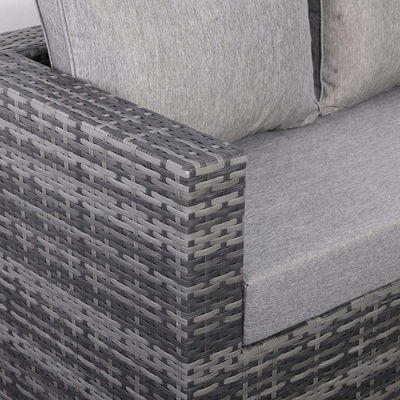 Modernes Design All-Weather Ecksofa mit verstellbarem Tisch L.265 X W.204 X H.66cm