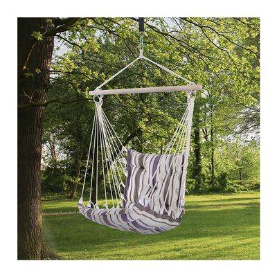 3.1kg AJUNION Outdoor Swing Hammock Sitz Moderner Stil Hängender Baumwollseil Schaukelstuhl