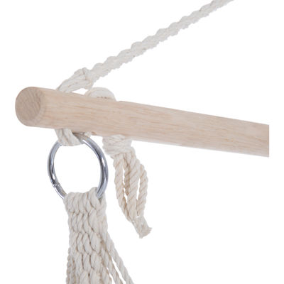 3.1kg AJUNION Outdoor Swing Hammock Sitz Moderner Stil Hängender Baumwollseil Schaukelstuhl