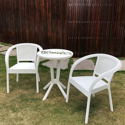 Garten-Set Außenmöbel aus synthetischem Rattan für Terrasse Balkon Cafe Party Hochzeit