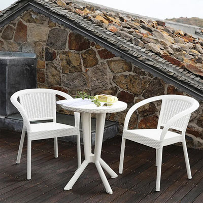 Garten-Set Außenmöbel aus synthetischem Rattan für Terrasse Balkon Cafe Party Hochzeit