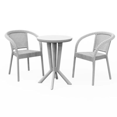 Garten-Set Außenmöbel aus synthetischem Rattan für Terrasse Balkon Cafe Party Hochzeit