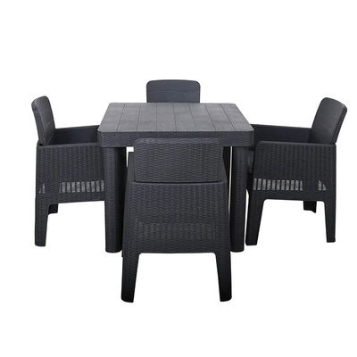 Logo Keine oder benutzerdefiniertes Logo Nordic Outdoor Stapelbare Plastik-Tisch und Stuhl Set