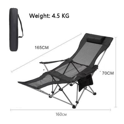 Aluminium Outdoor Klappstuhl Campingstuhl Tragbare und verstellbare Moon Beach Liegestuhl