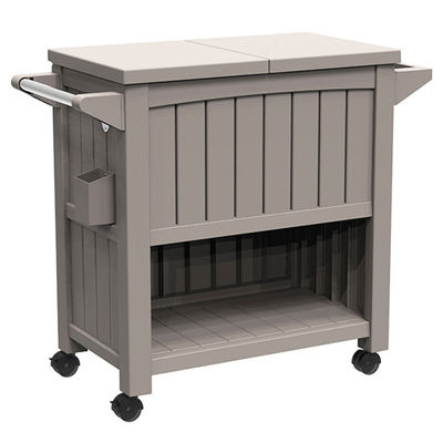 Traditionelles Design 3-in-1 Portable Outdoor Ice Cooler Trolley mit vier Rädern