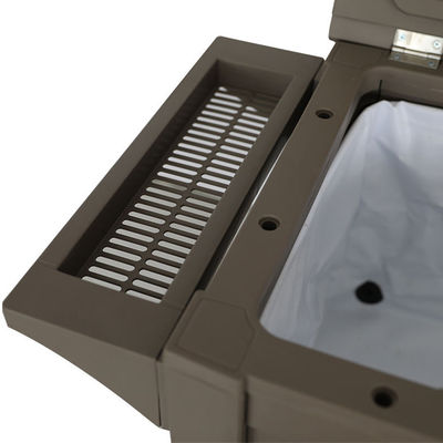 Traditionelles Design 3-in-1 Portable Outdoor Ice Cooler Trolley mit vier Rädern