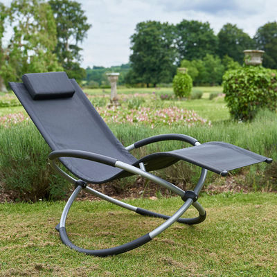 Moderne Außenmöbel Klappstühle mit Schwenkstuhl ohne Schwerkraft für Garten und Strand