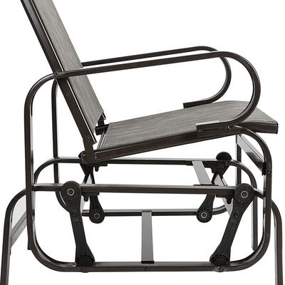 Metal Frame Outdoor Bistro Patio Garten Einzel Schaukelstuhl mit individuellem Logo
