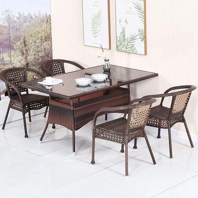 Außencafé Patio Garten Balkon Hotel Strand Stackbare Armstuhl für Freizeit im Freien