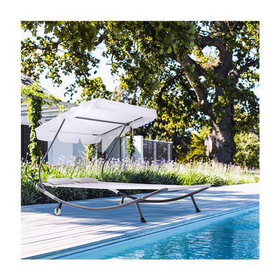 Verstellbarer Baldachin Stahlrahmen Hängematte zum Auswärtslounging und Entspannen am Pool