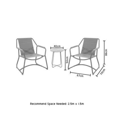 Verwandeln Sie Ihren Außenraum mit dem 3-teiligen Aluminium-Lounge Set und Gartenstuhl von AJUNION