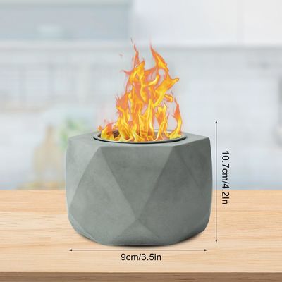 Pounds AJUNION Portable Mini Beton Feuerstelle Tischplatte Alkohol Brennen Feuerstelle Schüssel
