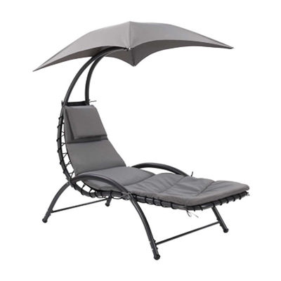 Outdoor Metallgewebe Strand Terrasse Garten Hängematten Schaukelstuhl mit Baldachin 118*171*165 cm