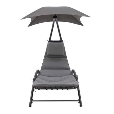 Outdoor Metallgewebe Strand Terrasse Garten Hängematten Schaukelstuhl mit Baldachin 118*171*165 cm