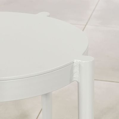 Seilwebe Garten Balkon Möbel 3 Stück Aluminium Lounge Set mit Seitentisch von AJUNION