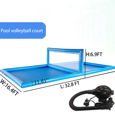 Aufblasbares Volleyballfeld für das Schwimmbad L32.8 x W16.5 x H7ft