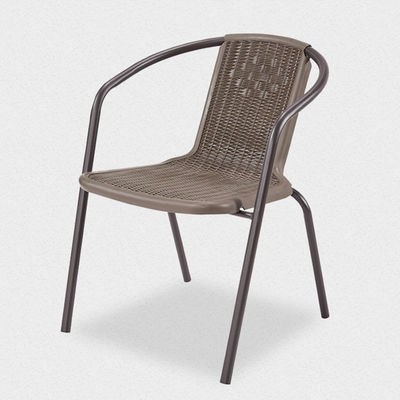Hotel Garten Balkon Strand Stackbare Sessel Gewebter PE Rattan Wicker Esszessel