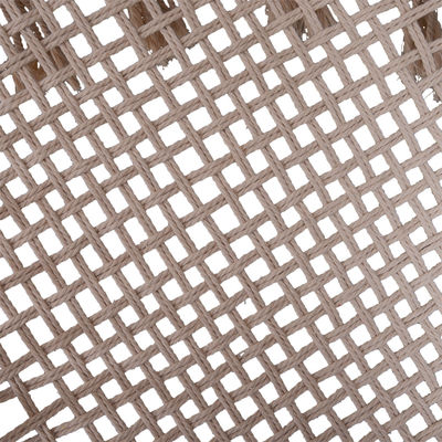 AJUNION Macrame-Hängende Schaukelstuhl Metallrahmen Baumwollseil Postverpackung Y