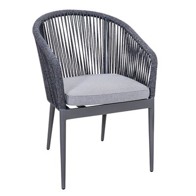 Rope Weave AJUNION 3 Stück Aluminium Bistro Set für Balkon Cottage und Strand Sitzgelegenheiten
