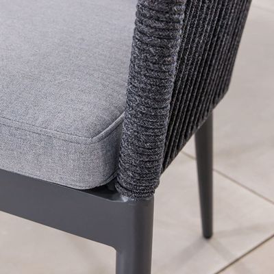 Rope Weave AJUNION 3 Stück Aluminium Bistro Set für Balkon Cottage und Strand Sitzgelegenheiten