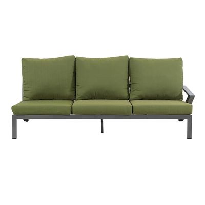 AJUNION Aluminiumrahmen Außenecke Sofa Wohnzimmer Set Sektionsgartenmöbel Set