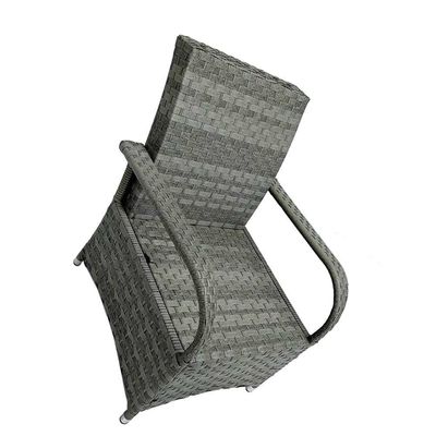 9 Sitzplätze Outdoor-Esstisch mit Rundtisch und Kissen von AJUNION Rattan Furniture