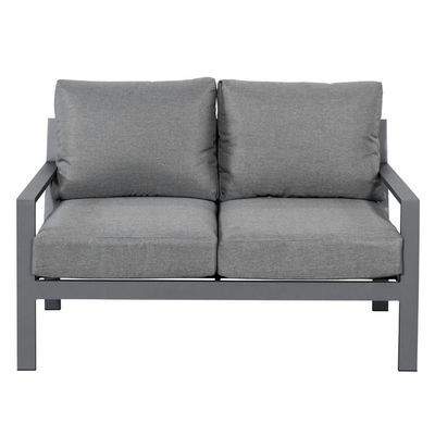 AJUNION 5 Stück Aluminium Außenmöbel Set Gartensofa Terrasse Sitzgelände Set
