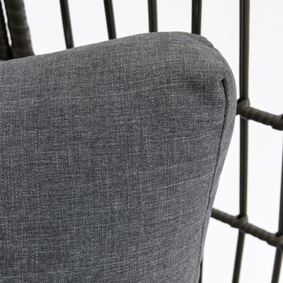 Stehender Eiersessel Klappbar und Rattan-Weave-Design für das Wohnzimmer im Freien