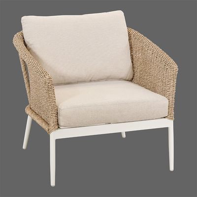 Aluminiumrahmen All-Weather-Patio-Möbel mit Rattan-Weave-Sofa und Couchtisch