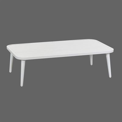 Aluminiumrahmen All-Weather-Patio-Möbel mit Rattan-Weave-Sofa und Couchtisch