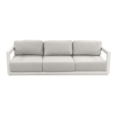 Aluminiummodulare Terrassenmöbel AJUNION 4 Stück Außensofa für den Außenbereich