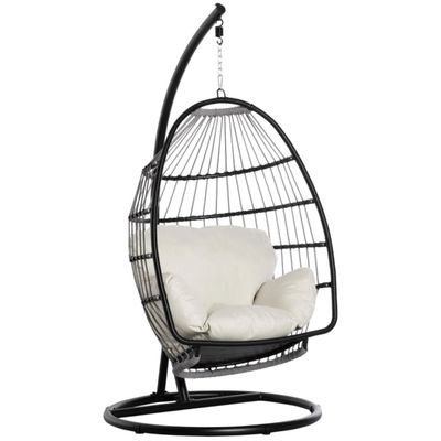 Klappbares Design Außenhängender Eierschaukel mit Stand Allgemeine Außenmöbel