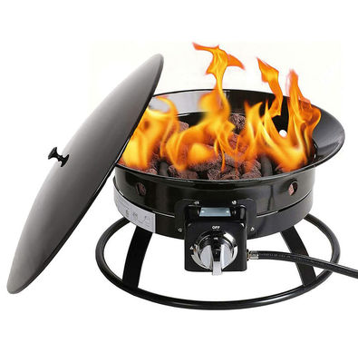 23 Pfund AJUNION Gas Propan Feuerstelle für Camping Reisen Edelstahl Portable