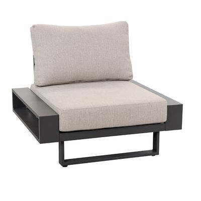 AJUNION Luxus-Aluminium-Sofa-Set Möbel mit Couchtisch Größe L 120 x W80 x H26cm
