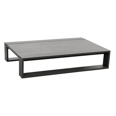 AJUNION Luxus-Aluminium-Sofa-Set Möbel mit Couchtisch Größe L 120 x W80 x H26cm