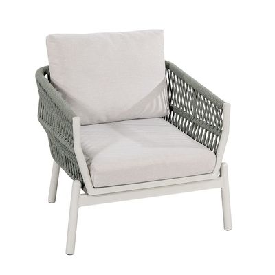 Postverpackung Moderne Aluminiumrahmen Gartenmöbel Seilwebe Außensofa Set
