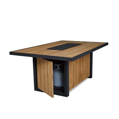 Outdoor-Esstisch mit Brenntisch aus Propangas