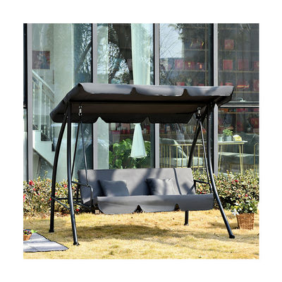 Verbessern Sie Ihre Terrasse mit AJUNION 3-Sitzer Garten Schaukel-Hängematten Stuhl 30kg Gewichtsgrenze